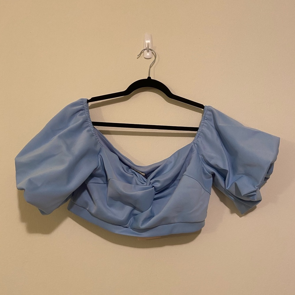 Miss Selfridges knot front cropped top size 12
